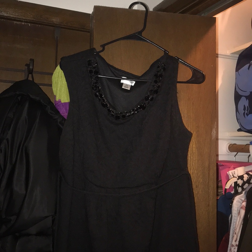 Elegant Black Maternity Dress